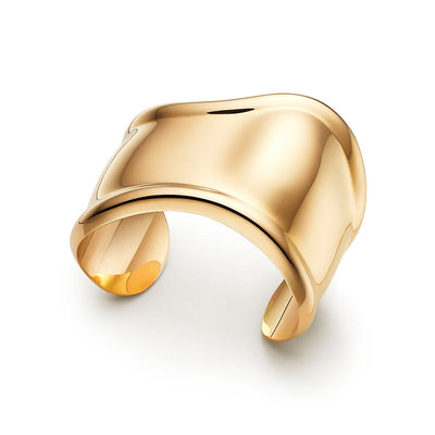 Recommended Small Bone Cuff in Yellow Gold Noble and elegant 25-12-2024