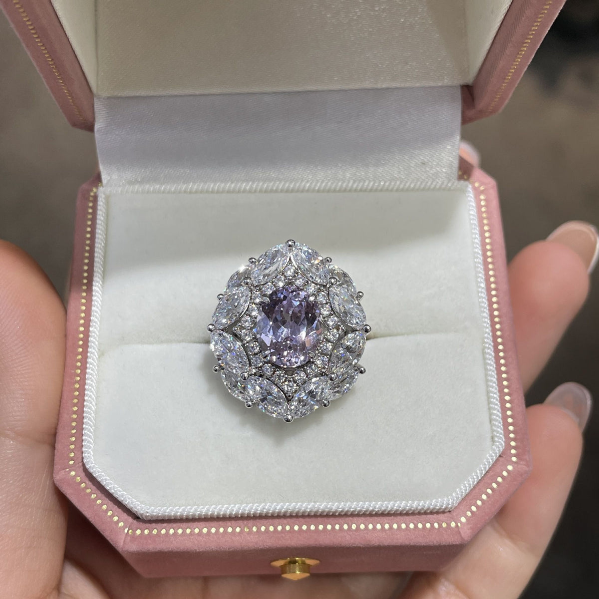Sky Promise — Sterling Silver Coloured Sapphire Ring — hallmarked S925 sterling silver, numbered piece | LOTTEDS — view 7