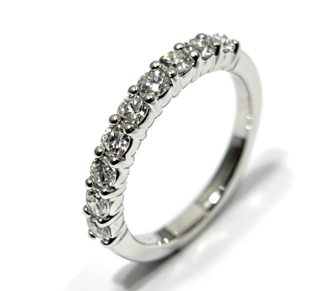 First Promise — Sterling Silver Lab-Grown Diamond Half-Eternity Ring | LOTTEDS