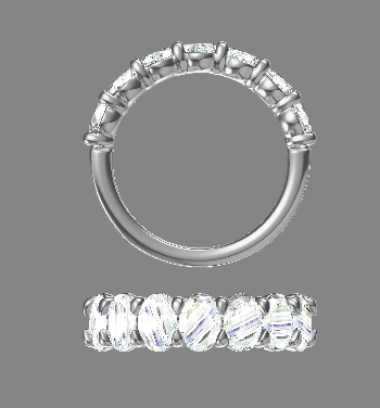 Oval Promise — Sterling Silver Oval Lab-Grown Diamond Ring — hallmarked S925 sterling silver, numbered piece | LOTTE — view 1